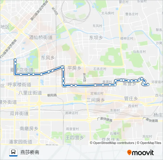 499 Bus Line Map