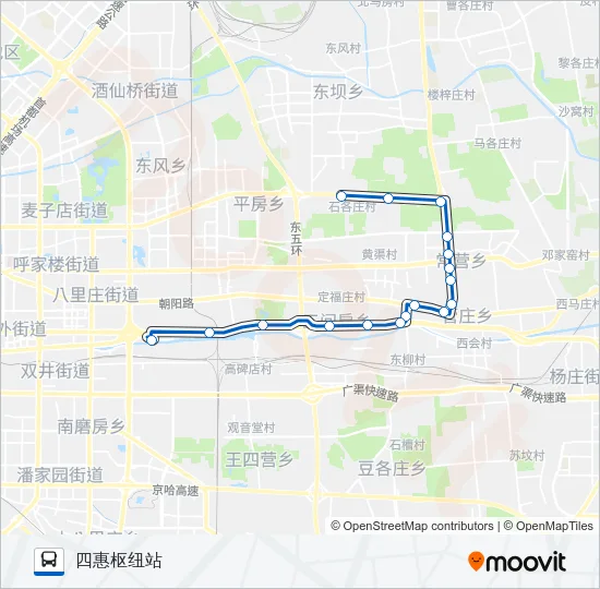 506 Bus Line Map