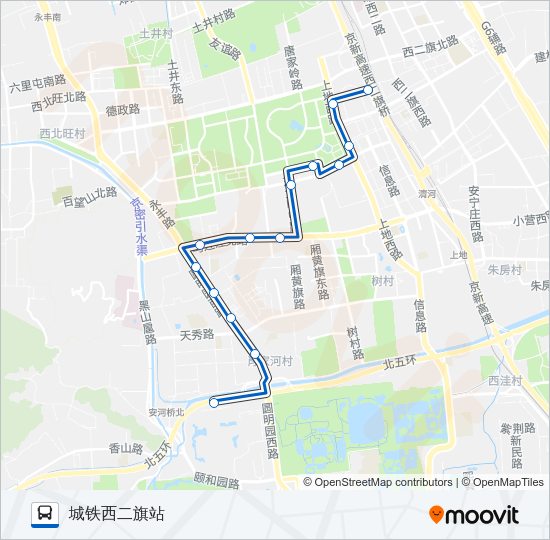 公交509路的线路图