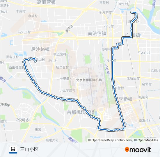 顺22 bus Line Map