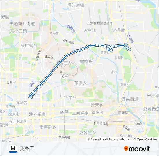 935快 Bus Line Map