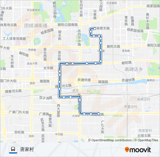 公交138路的线路图