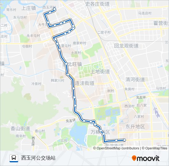 公交384路的线路图