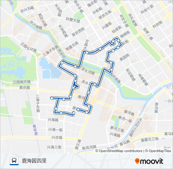 公交开发区3路的线路图