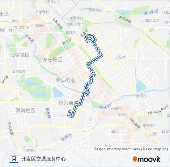 开发区7 bus Line Map