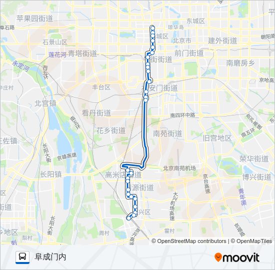 公交456路的线路图