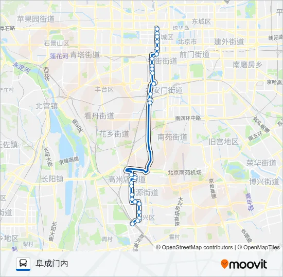 456 Bus Line Map