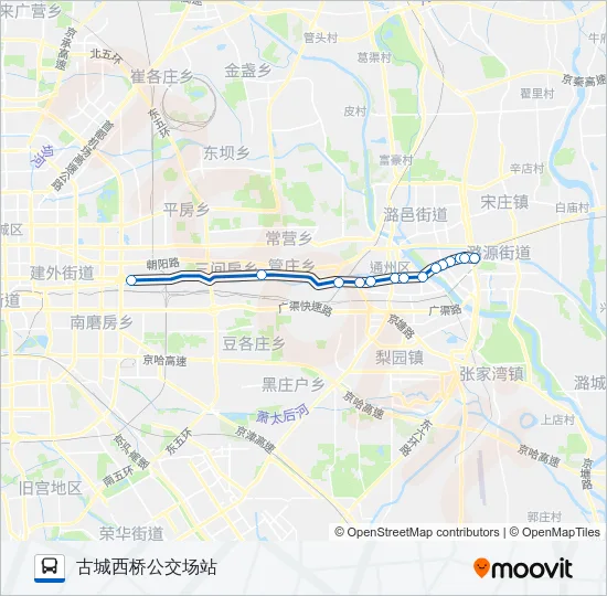 322 Bus Line Map