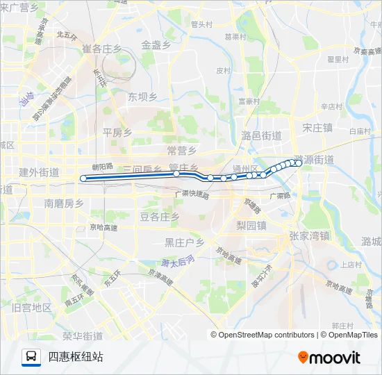 322 Bus Line Map