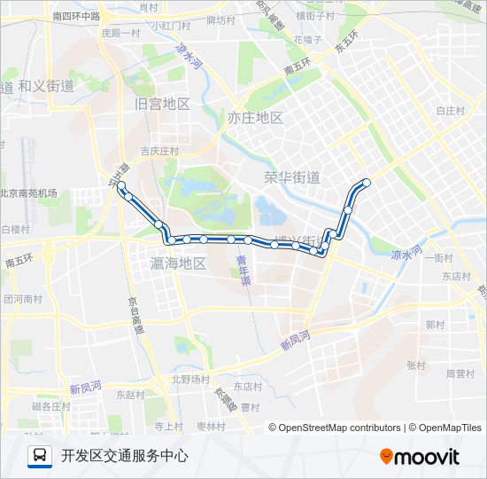 453 bus Line Map