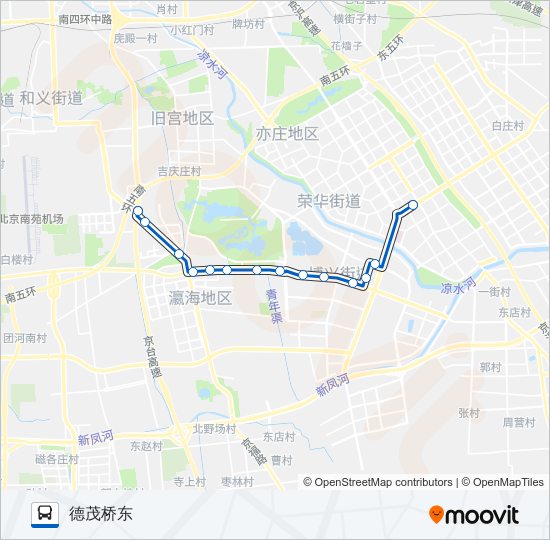 453 bus Line Map