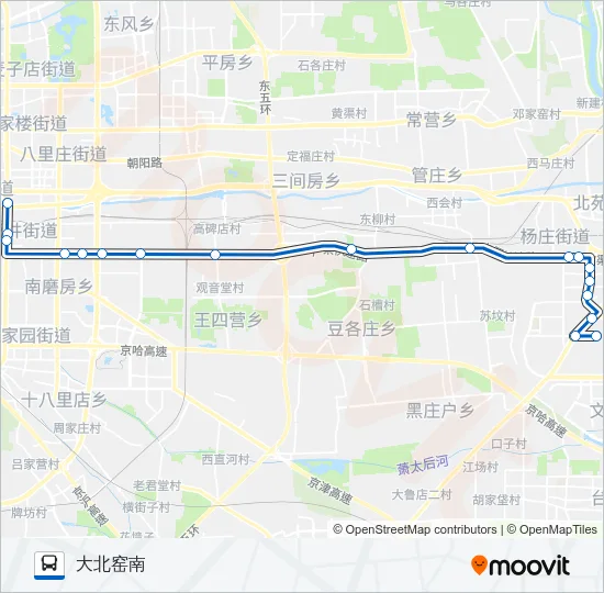 公交669路的线路图