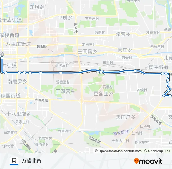 公交669路的线路图