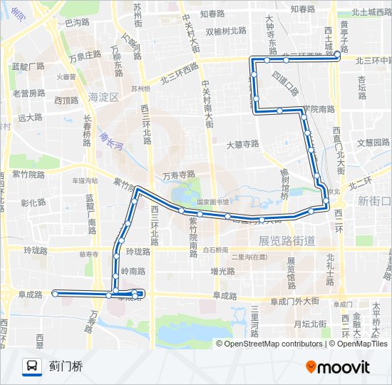 公交87路的线路图