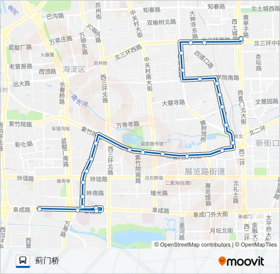 87 Bus Line Map