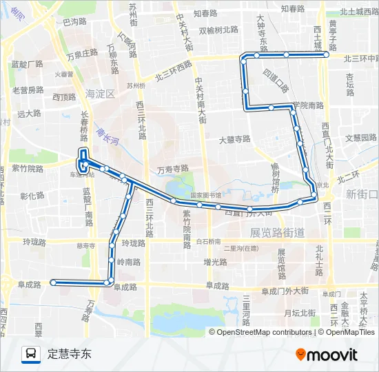 87 Bus Line Map