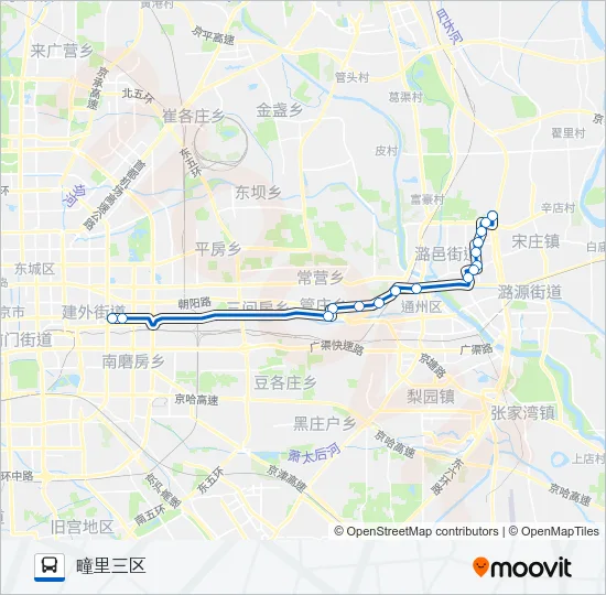 388 Bus Line Map
