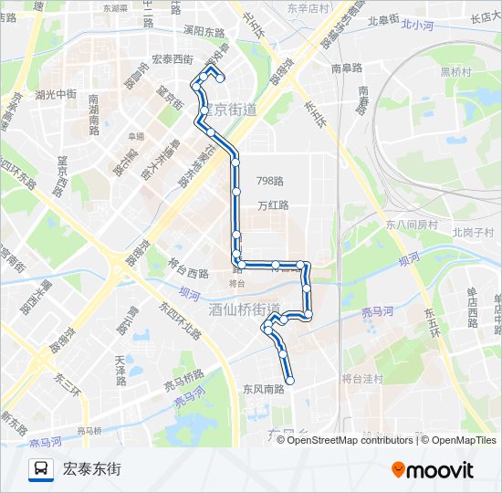 公交445路的线路图