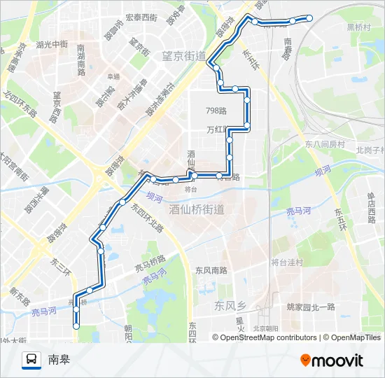 516 Bus Line Map