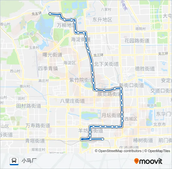 夜8 Bus Line Map
