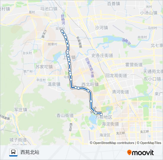 303 bus Line Map