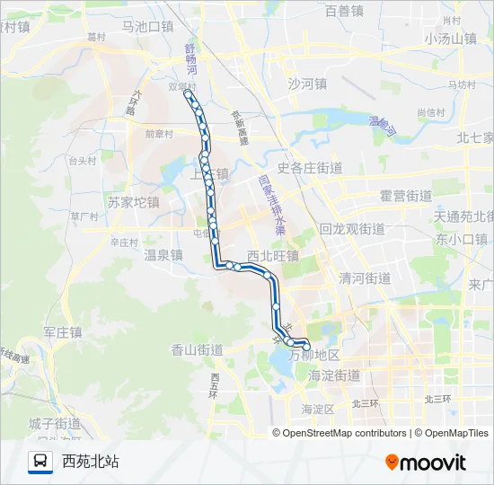 303 Bus Line Map