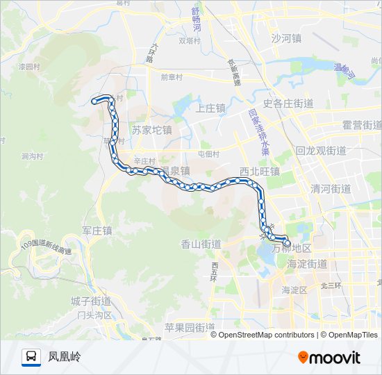 346 bus Line Map
