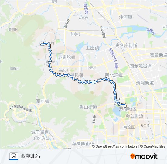 346 bus Line Map