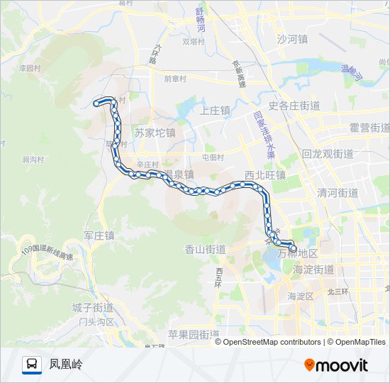 公交346路的线路图