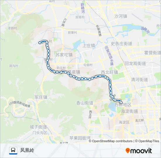 346 Bus Line Map