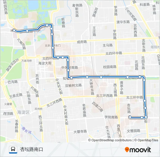 579 Bus Line Map