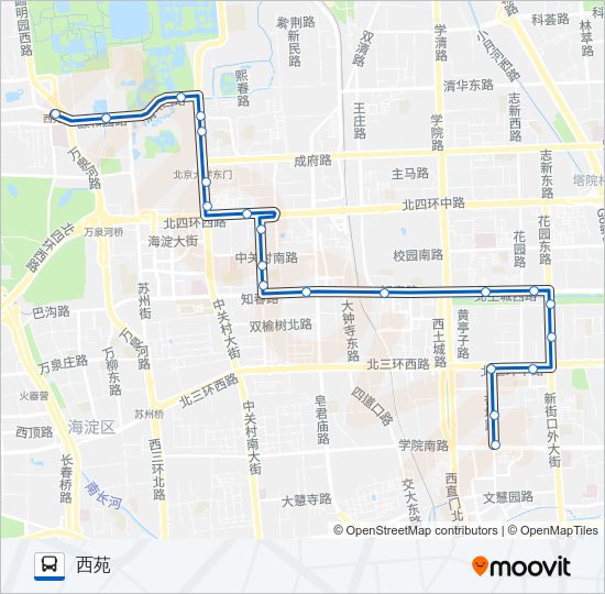 公交579路的线路图
