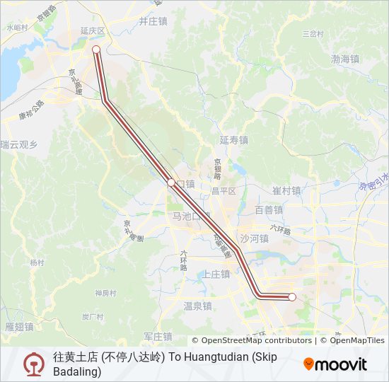 S2线 train Line Map