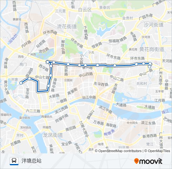 公交2路的线路图