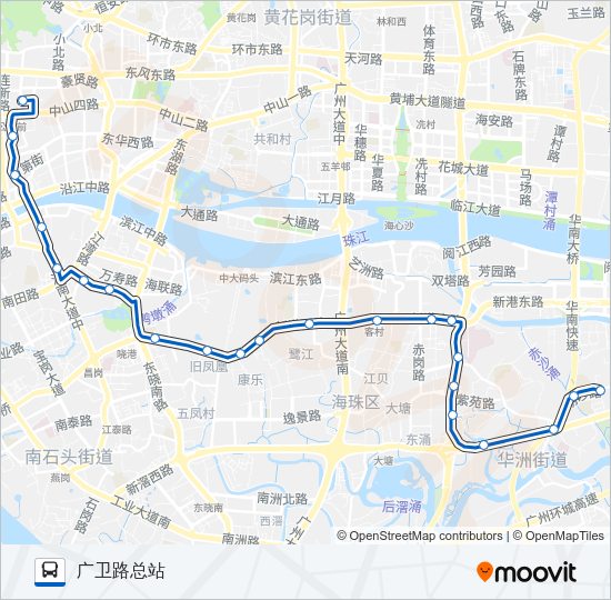 公交14路的线路图