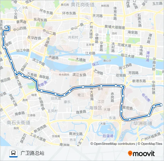 公交14路的线路图