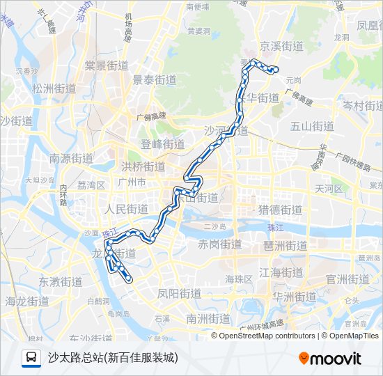 公交16路的线路图