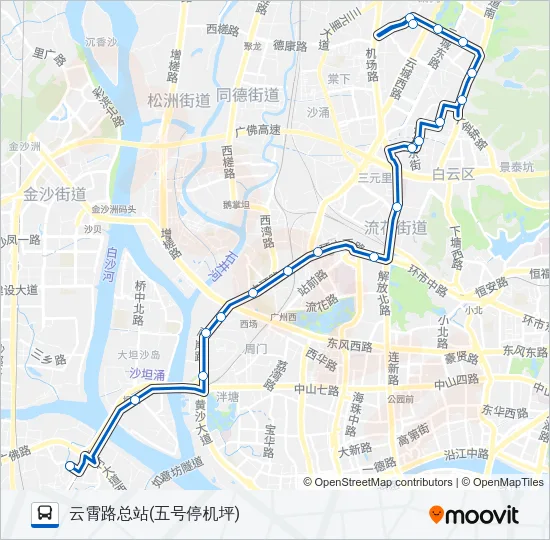 公交34路的线路图