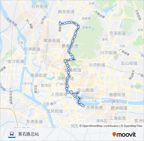 公交36路的线路图