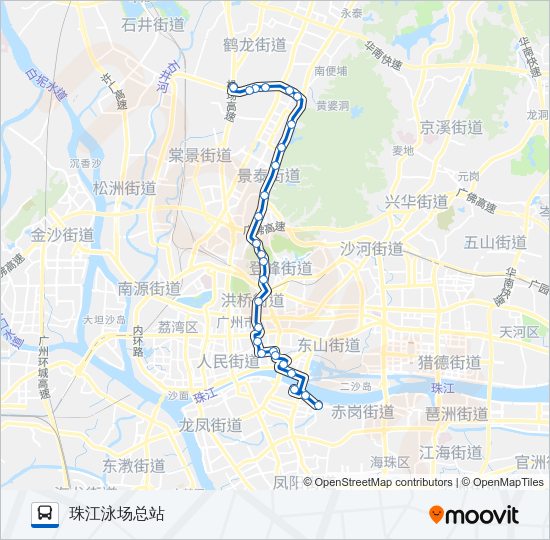 公交36路的线路图