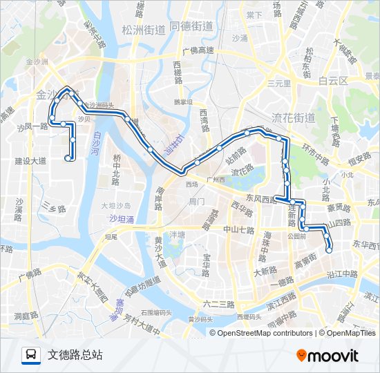 公交42路的线路图
