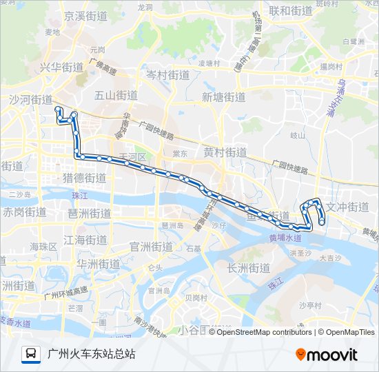 公交43路的线路图