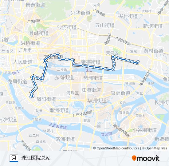 公交44路的线路图