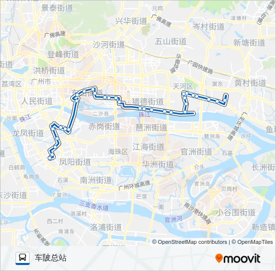 44路 Bus Line Map