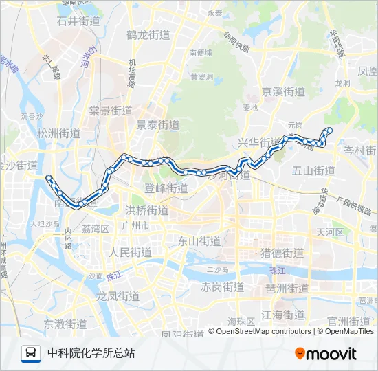 公交46路的线路图