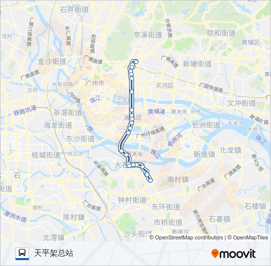 公交51路的线路图