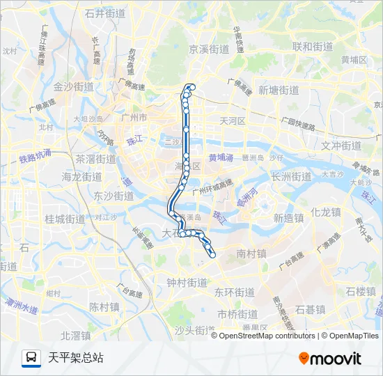 公交51路的线路图