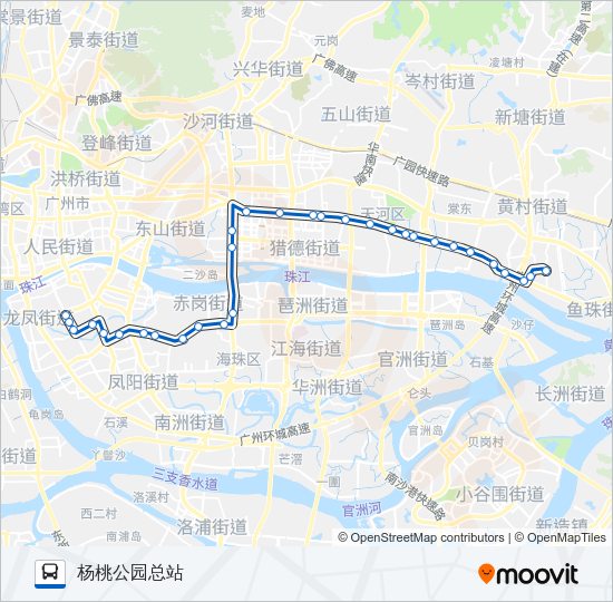 公交53路的线路图