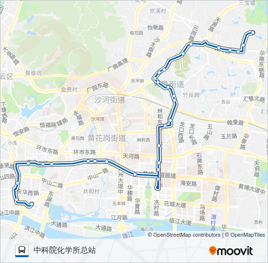 54路 Bus Line Map