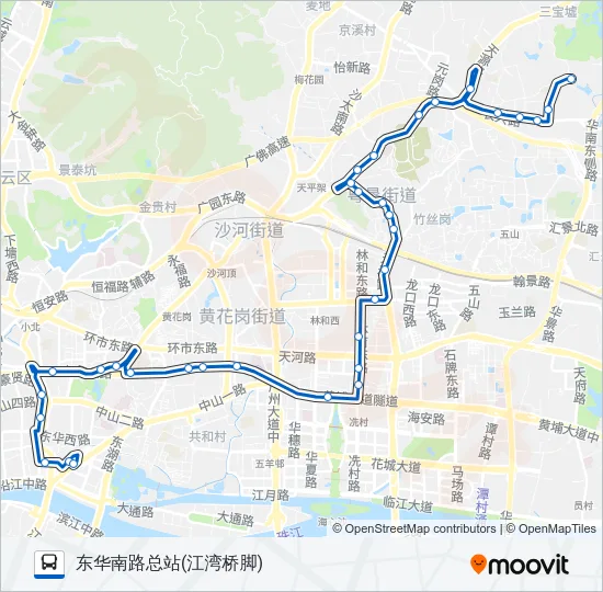 54路 Bus Line Map